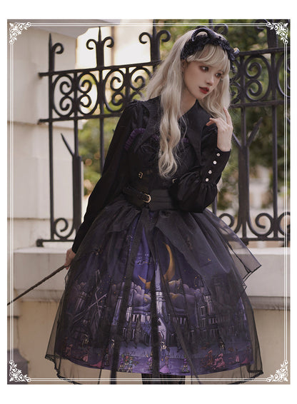 YingLuoFu - Witchville Halloween Gothic Lolita Jumper Dress