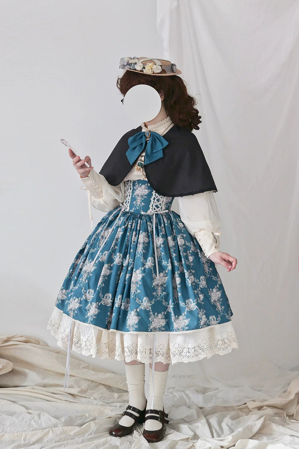 Miss Point - Customized Vintage Lolita Skirt Elegant Pullover Fishbone SK