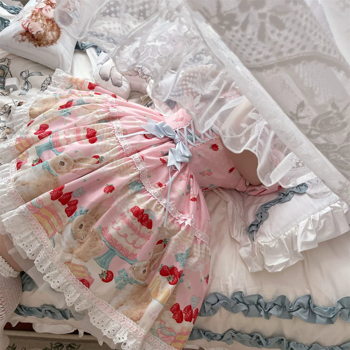 Dark Star Island - Honey Bunny Cake - Sweet Lolita JSK/OP/Strap SK/Shirt