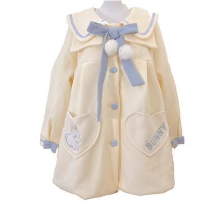 Niu Niu - Plus Size Lolita Coat Woolen Winter Lolita Overcoat