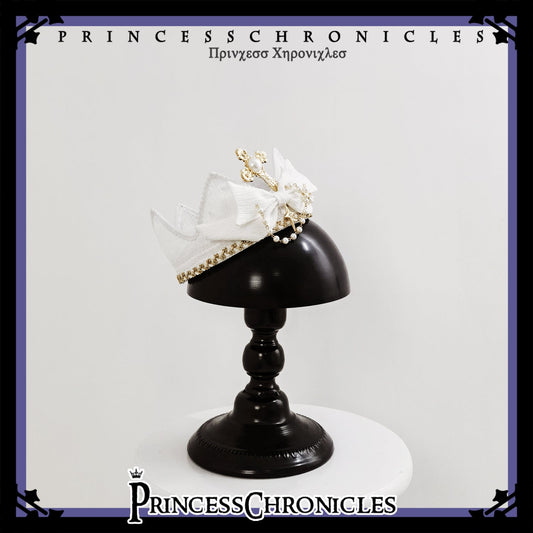 Princess Chronicles - Rabbit Hunting White Moonlight - Retro Lolita Crown Prince Accessories