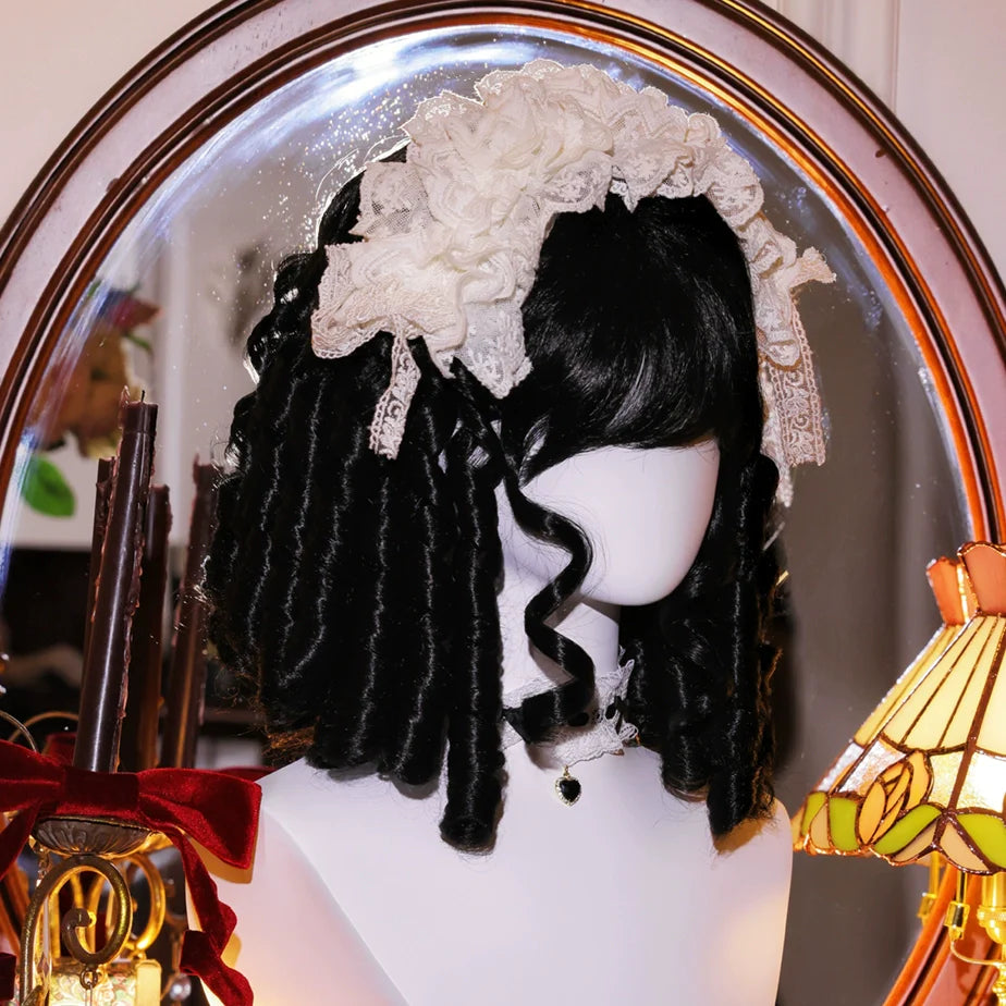 Mabuxi - 33CM Sparkling Lolita Wig Roman Curls Gorgeous Court Wig