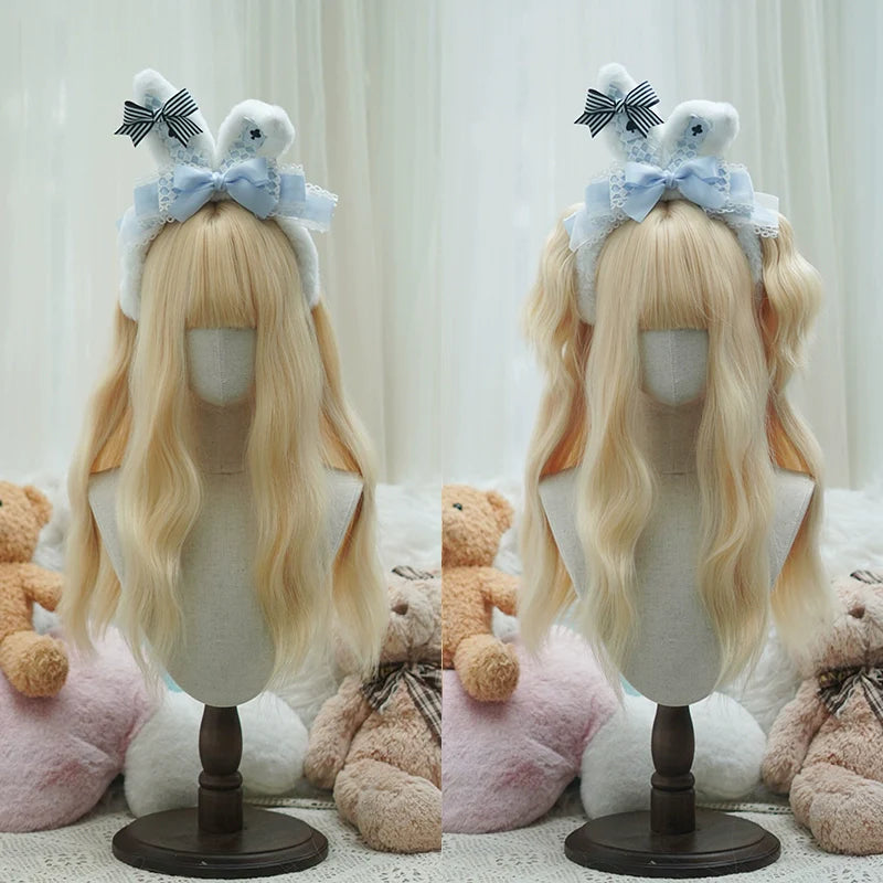 Imperial Tea - Sweet Lolita Long Wigs, Detachable Ponytail