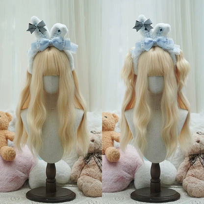 Imperial Tea - Sweet Lolita Long Wigs, Detachable Ponytail