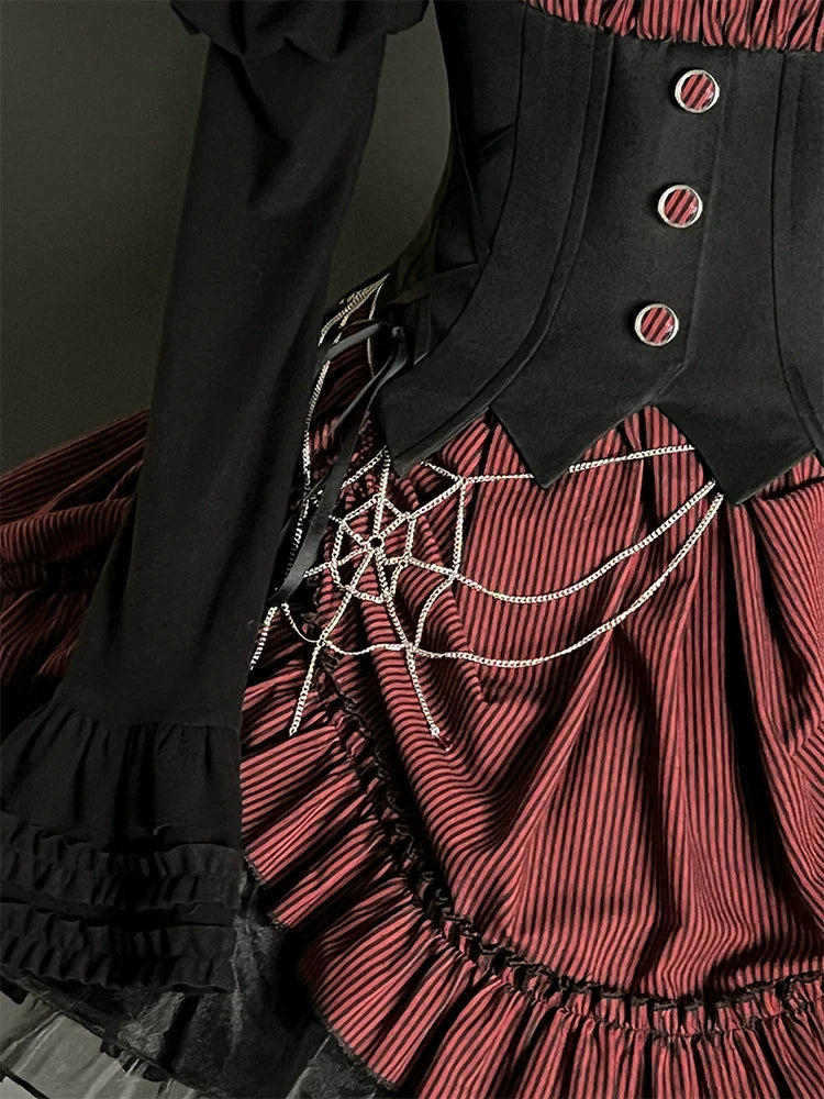Alice Girl - Lolita Potion - Gothic Lolita Accessory Spider Web Lolita Waist Chain