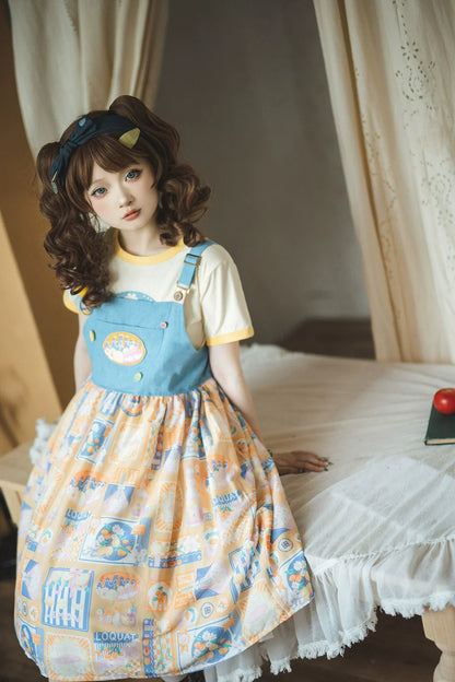 Miss Point - Daisy Lemon - Kawaii Lolita Lemon Print JSK Customized