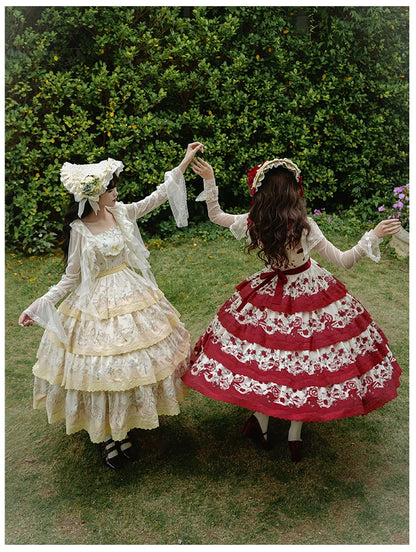 With PUJI - Letters and Poetry - Summer Classic Lolita Tulle Lace Bolero with Multi-Color