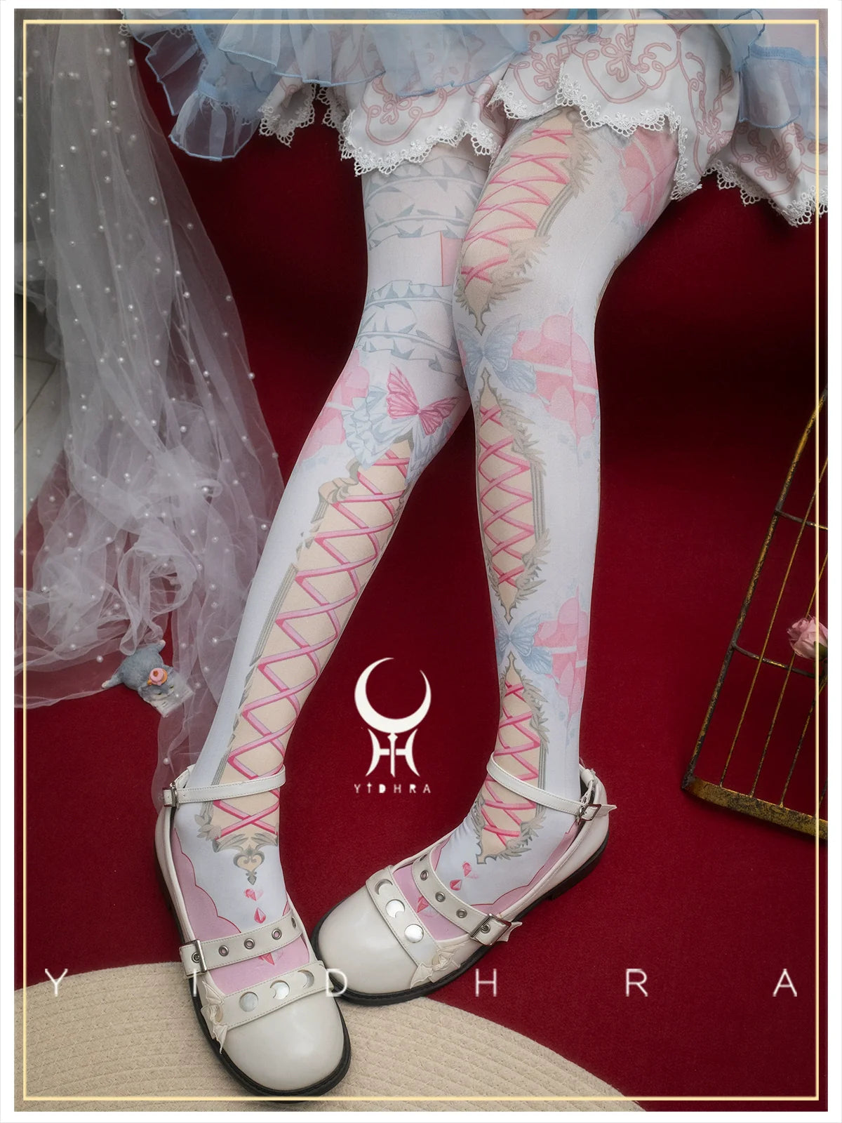 Yidhra - Gothic Lolita Pantyhose With Cute Prints