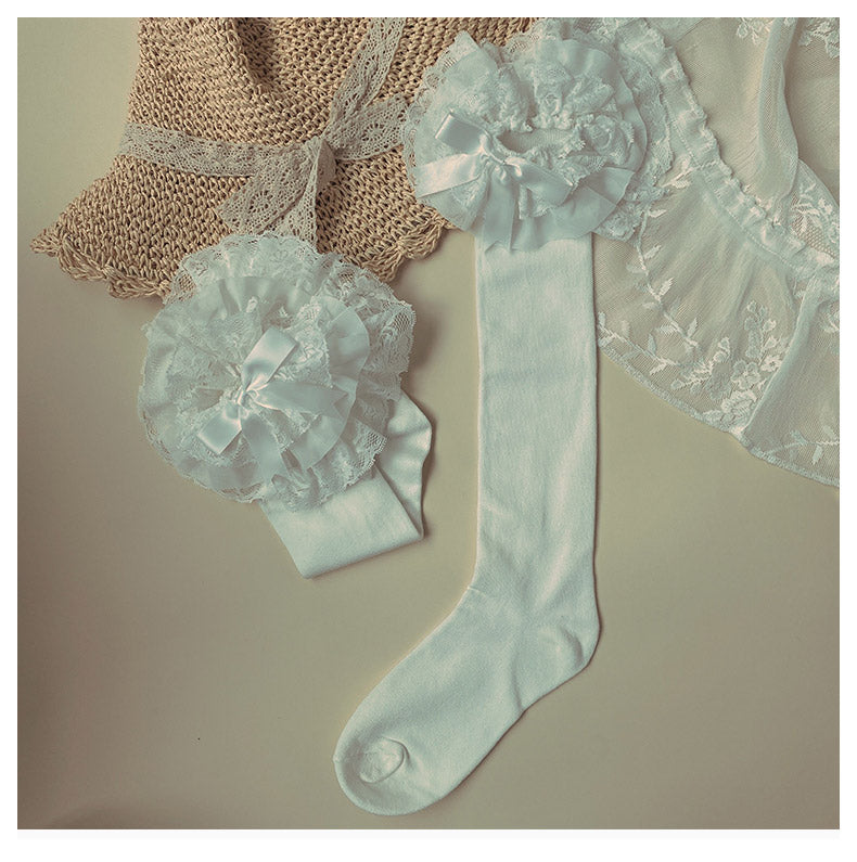 WAGUIR - Lolita Bow Cotton Socks Lace Socks