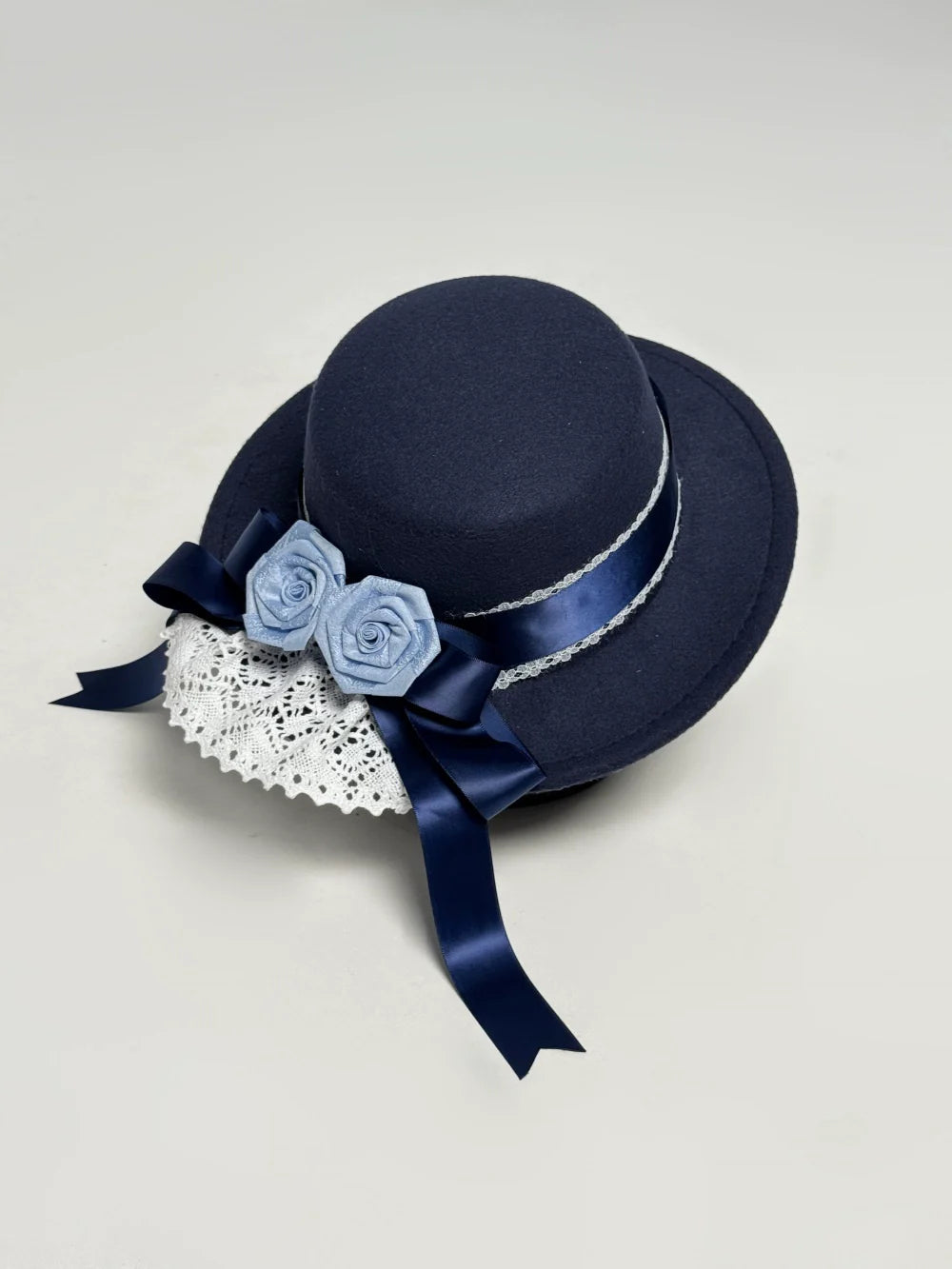 LeMiroir - Winter Solstice - Elegant Lolita Hat, Detachable Collar, Handbag