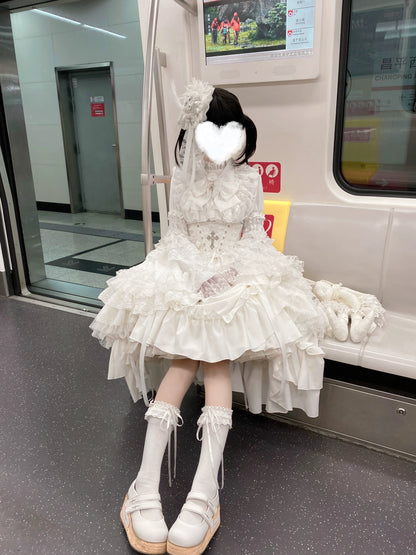 Nightingale Girl - Eternal Taboo - Gothic Lolita Dress with Princess Sleeve Shirt