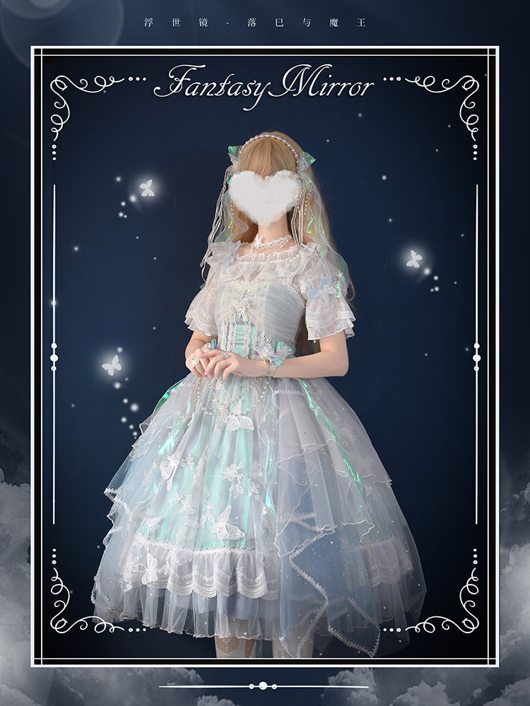 FantasyMirror - Exquisite Butterfly JSK Floral Wedding Lolita JSK Dress
