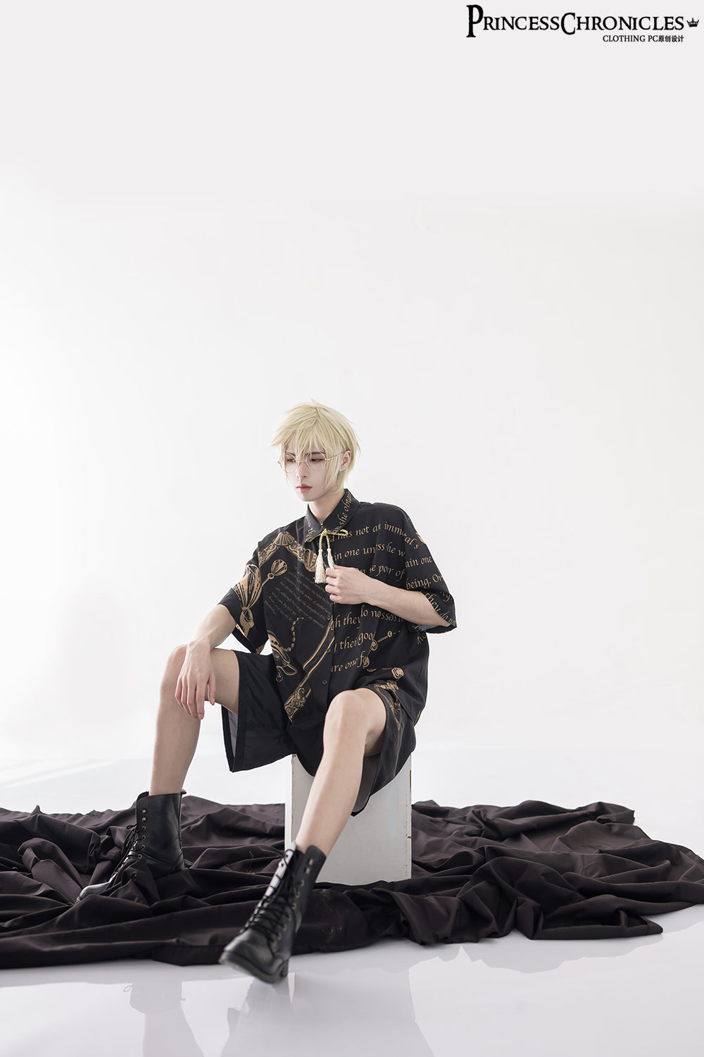 Princess Chronicles - Dark Fairy Tale - Ouji Lolita Casual Shorts Shirts