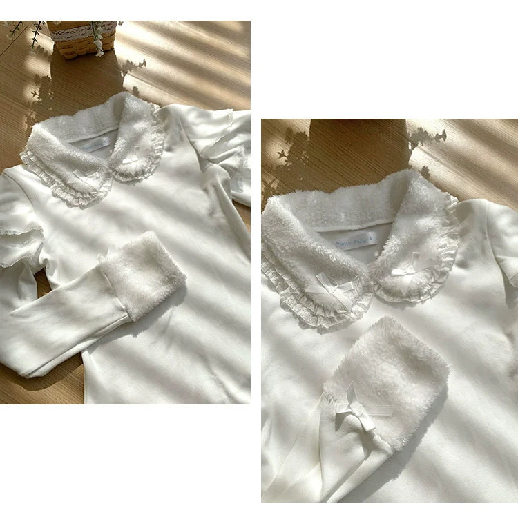 With PUJI - Sweet Lolita Innerwear Autumn and Winter Lolita Sweater