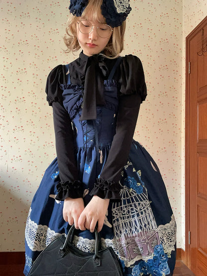 Miss Point - Classical Chocolate - Classic Lolita Blouse Customized Reteo Lolita Shirt