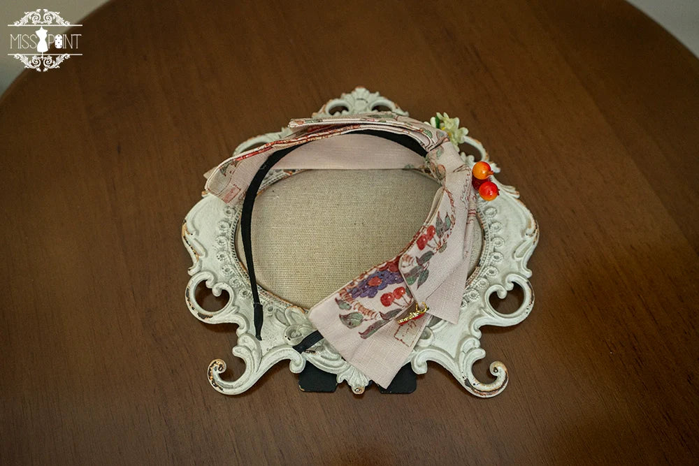 Miss Point - Forest Lolita Small Straw Hat Clip KC Accessory