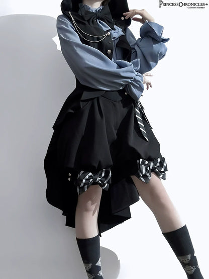 Princess Chronicles - Narrative Rule - Ouji Lolita Shorts Set, Long Vest