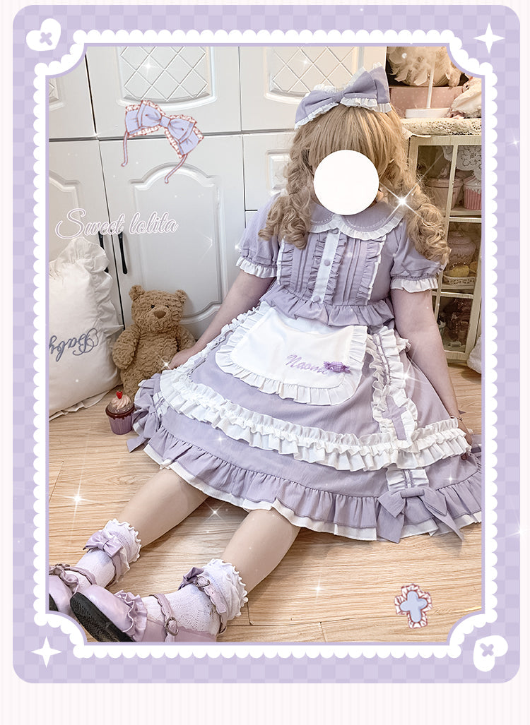 Niu Niu - Plus Size Lolita Nurse Summer OP Dress