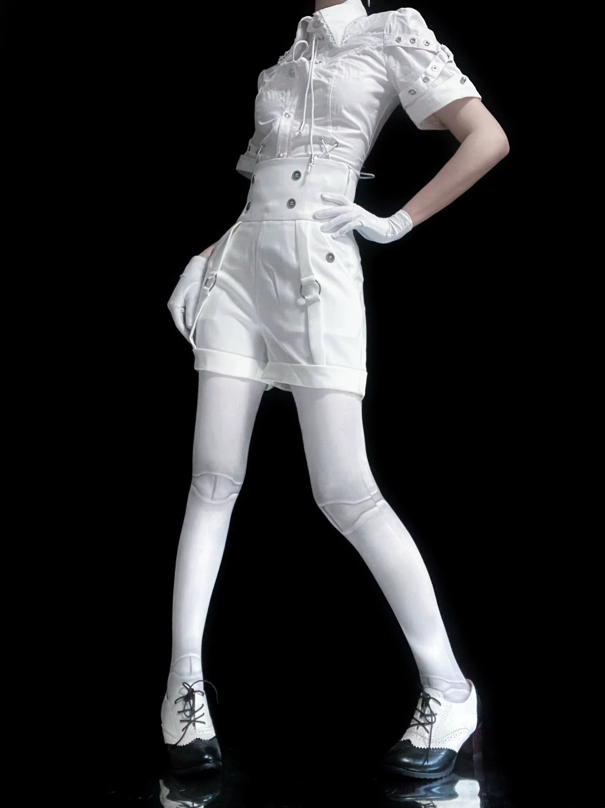 Gazing Galactic - Ouji Lolita Hight Waist Shorts