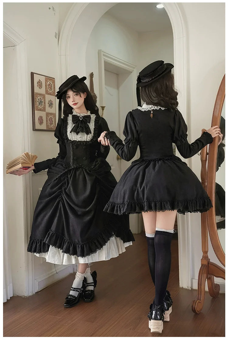 With PUJI - Fog City Time Difference - Classic Lolita SK & Blouse Suit