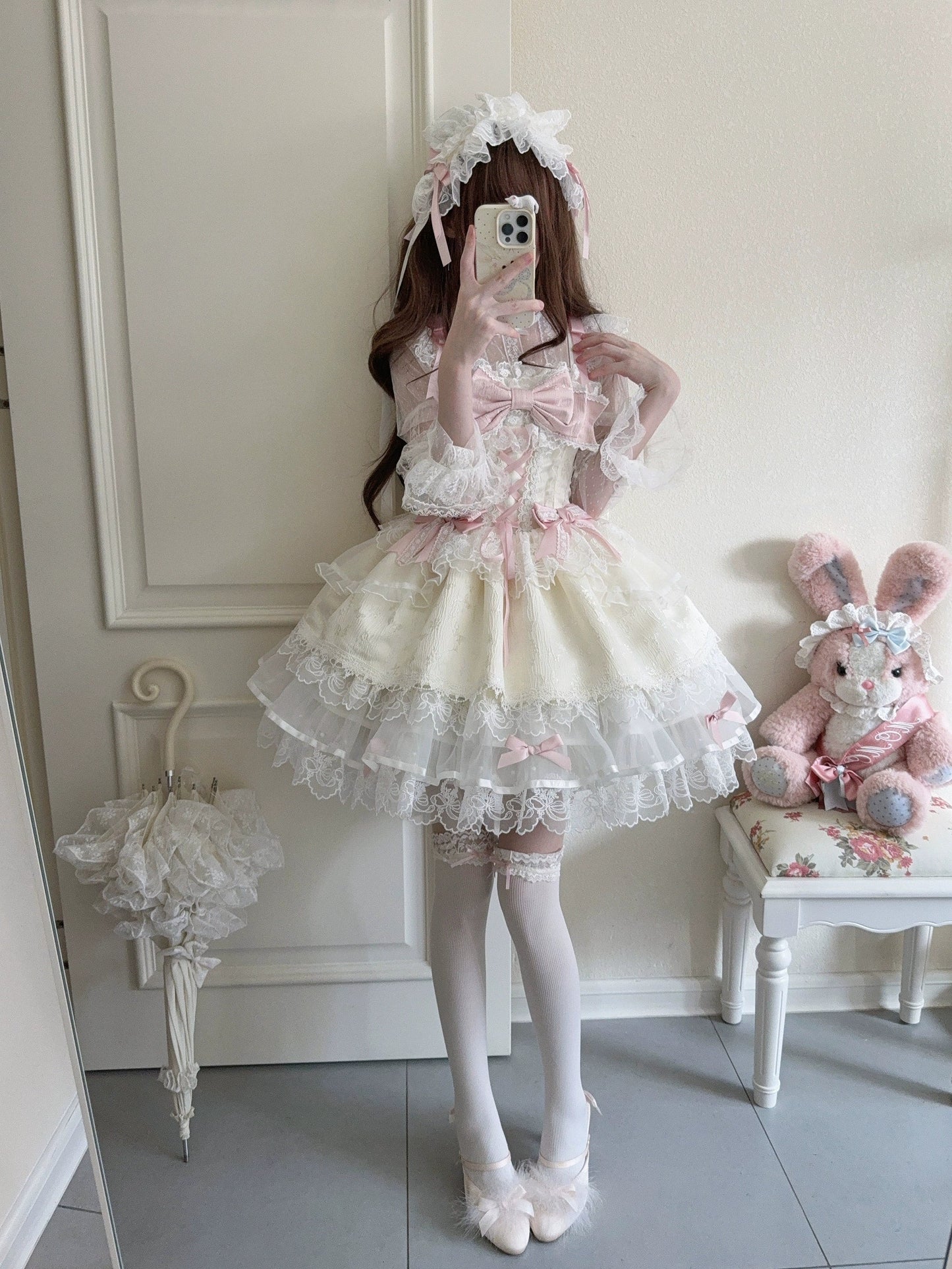 Sugar Girl- Fleeting Isle - Sweet Lolita Ballet Style Jumper Dress