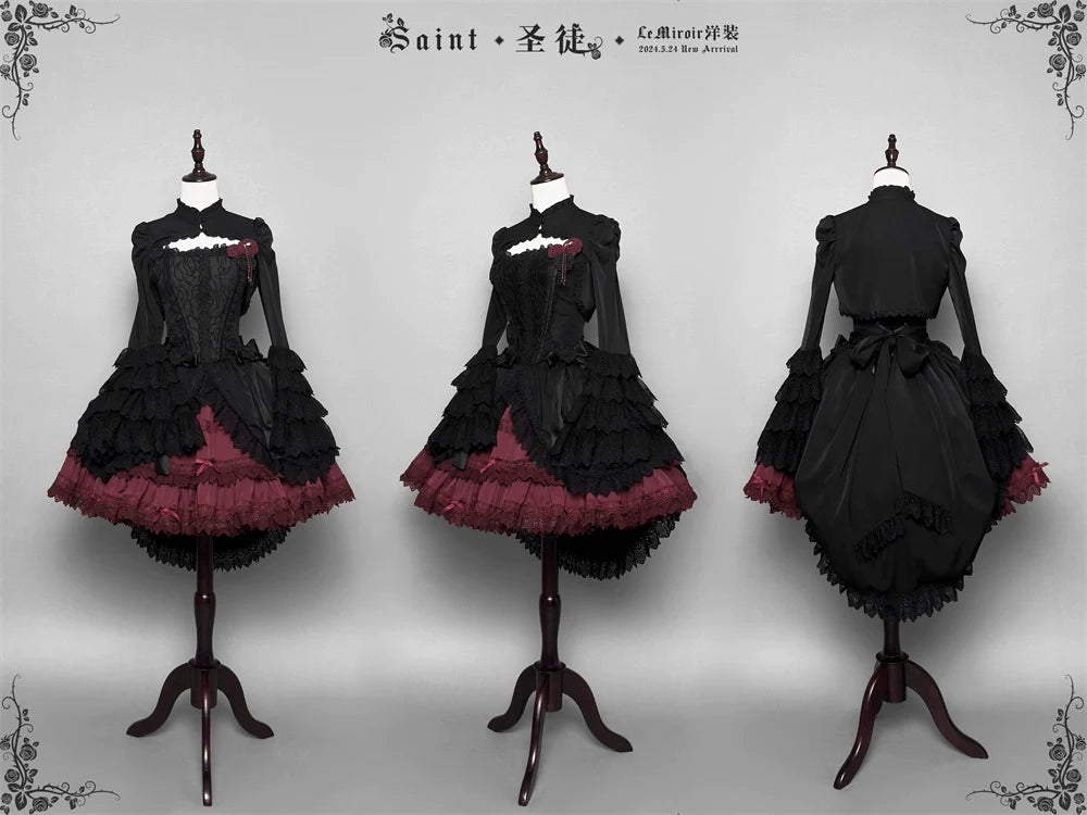 LeMiroir - Saint - Gothic Lolita Bolero Skirt Mermaid Dress Corset