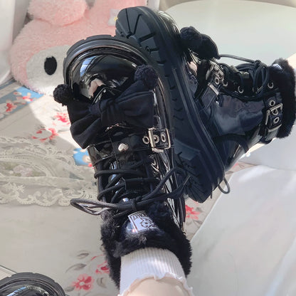 StarsCrwon - Sweet Lolita Shoes Winter Lolita Martin Boots