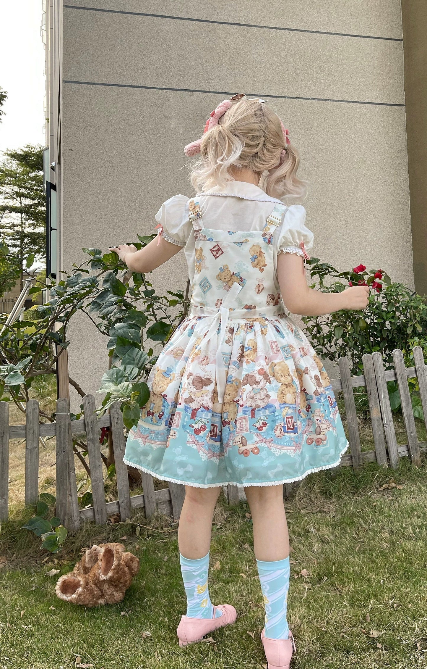 Walnut Museum- Toy Anniversary - Cotton Sweet Lolita Blouse, Bow Accents