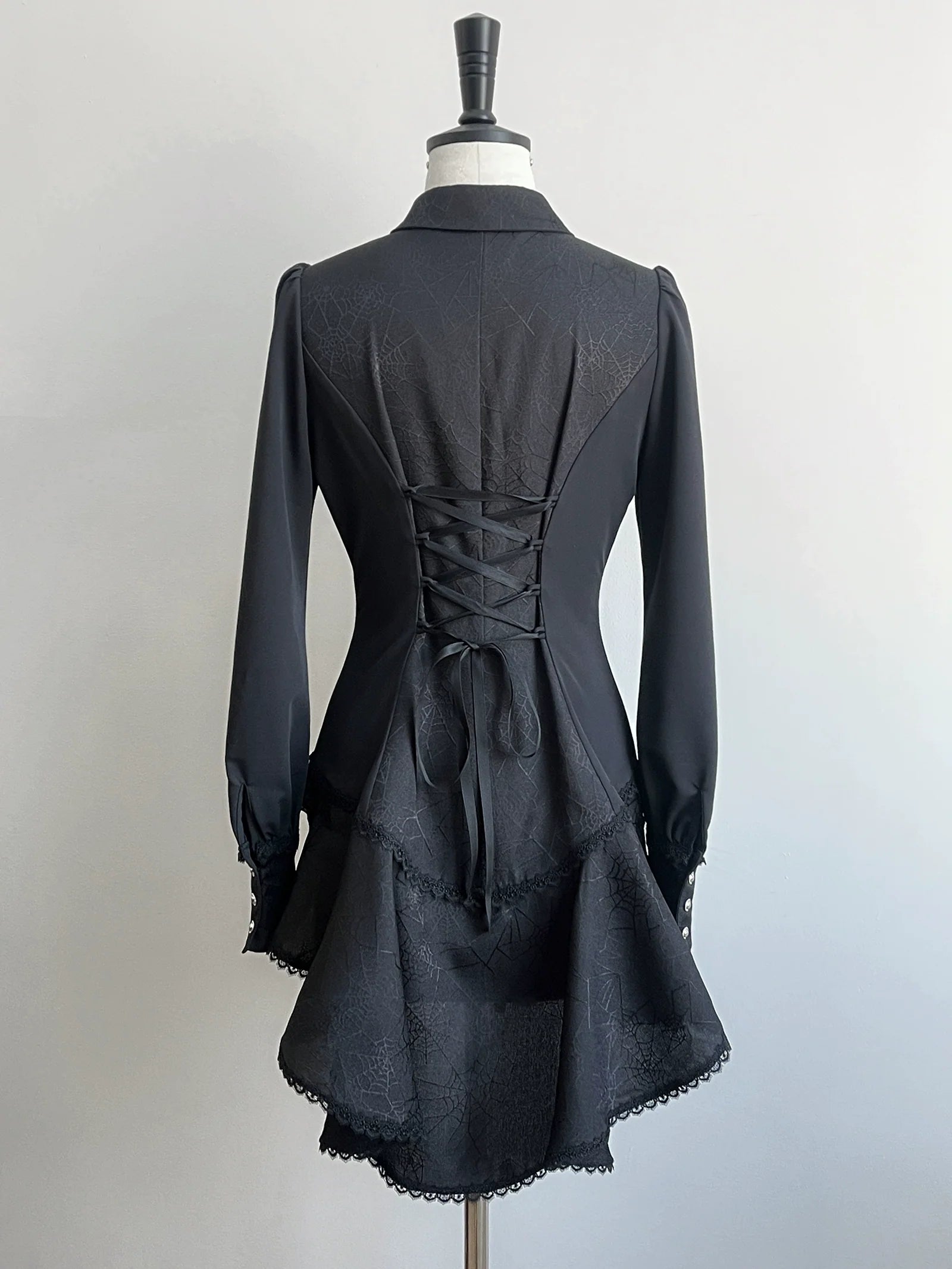 Little Dipper - Cold Rice - Ouji Lolita Shirt With Spiderweb Pattern in Several Versions