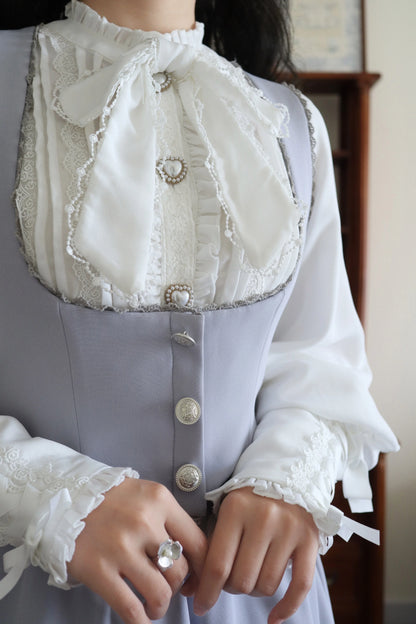 Sweet Wood - Daily Lolita Skirt Set Long sleeve Coat Dress Set