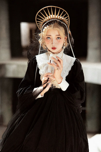 Miss Point - Customized Lolita Dress Vintage Elegant Velvet OP Dress