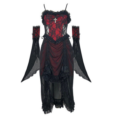 Blood Supply - Drawstring Christmas Gothic Lolita Long Dress