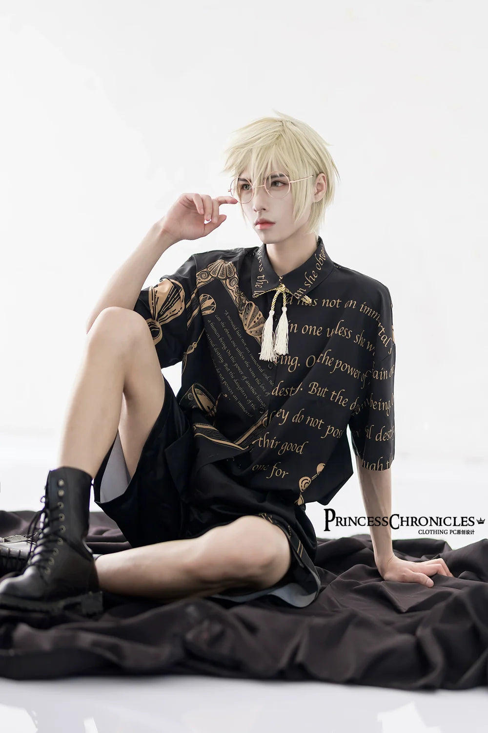 Princess Chronicles - Dark Fairy Tale - Ouji Lolita Casual Shorts Shirts