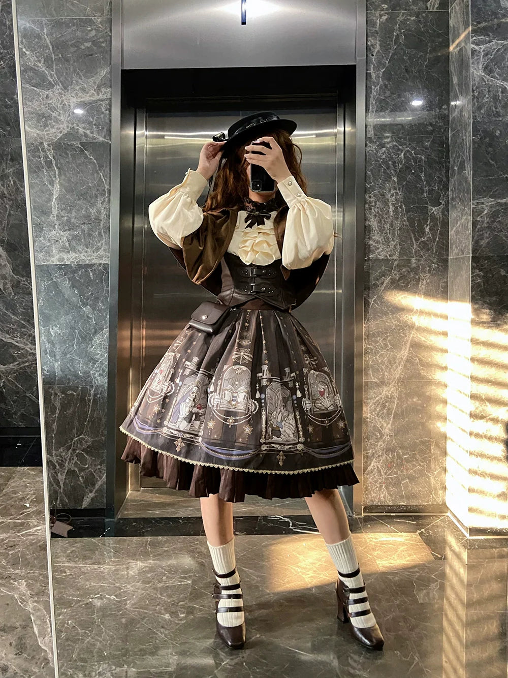 Miss Point - Demon Hunter's Diary - Gothic Lolita PU Leather Vest