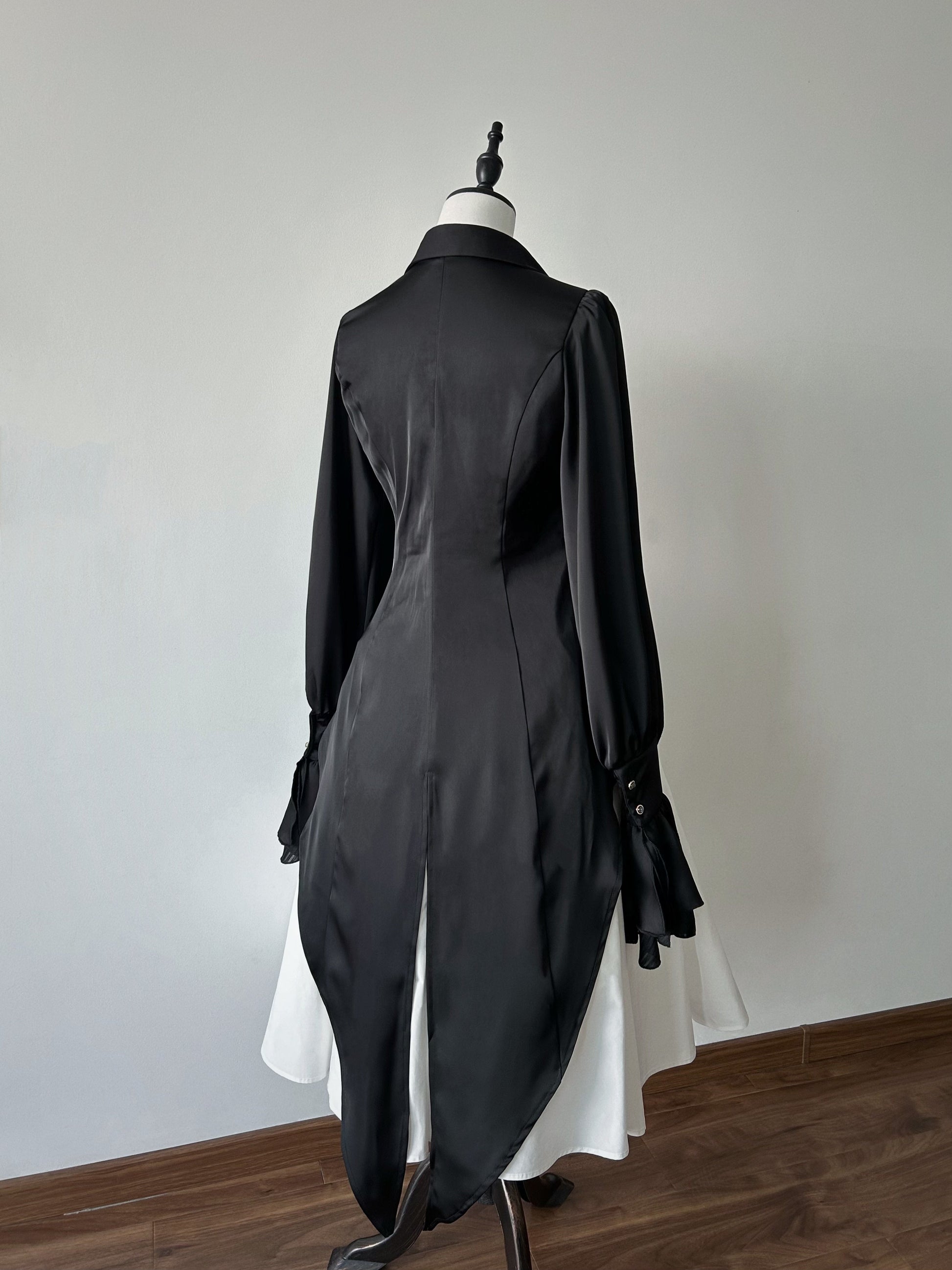 Muppet Mind Ben - Dream - Ouji Lolita Blouse Elegant V-neck Swallowtail Hem Shirt