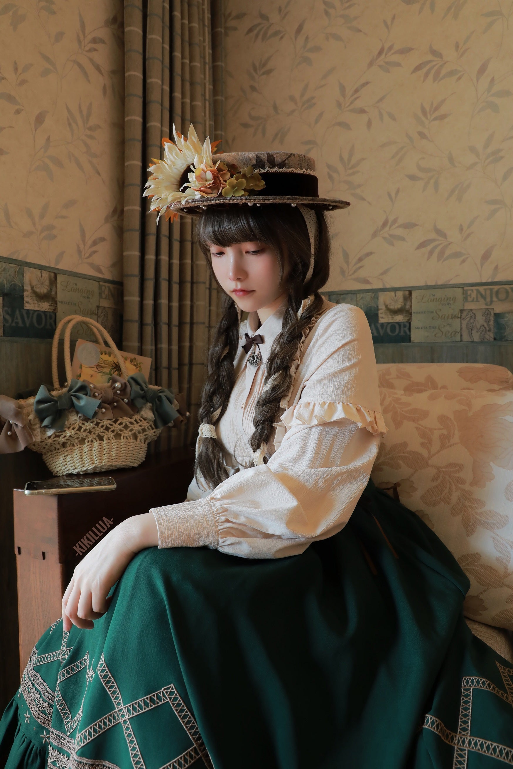 Yuan Su - Elegant  Solid Color Lolita SK