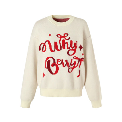 Gift Sweetheart Crew Neck Cute Letter Sweater【s0000004311】