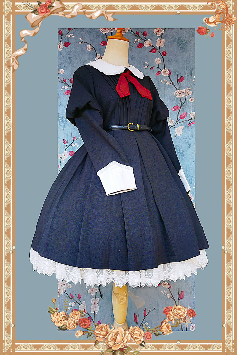 Infanta - Suliko - Maid Lolita OP Set with Soldier Style Waist Pack and Apron