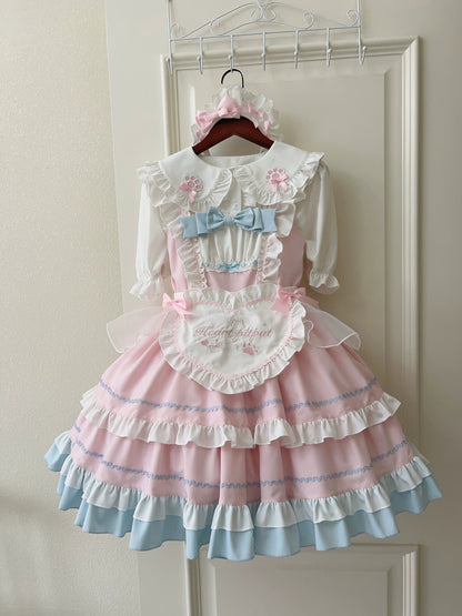 Sugar Girl - Cat Ear Tale - Sweet Lolita Jumper Dress Suspender Dress