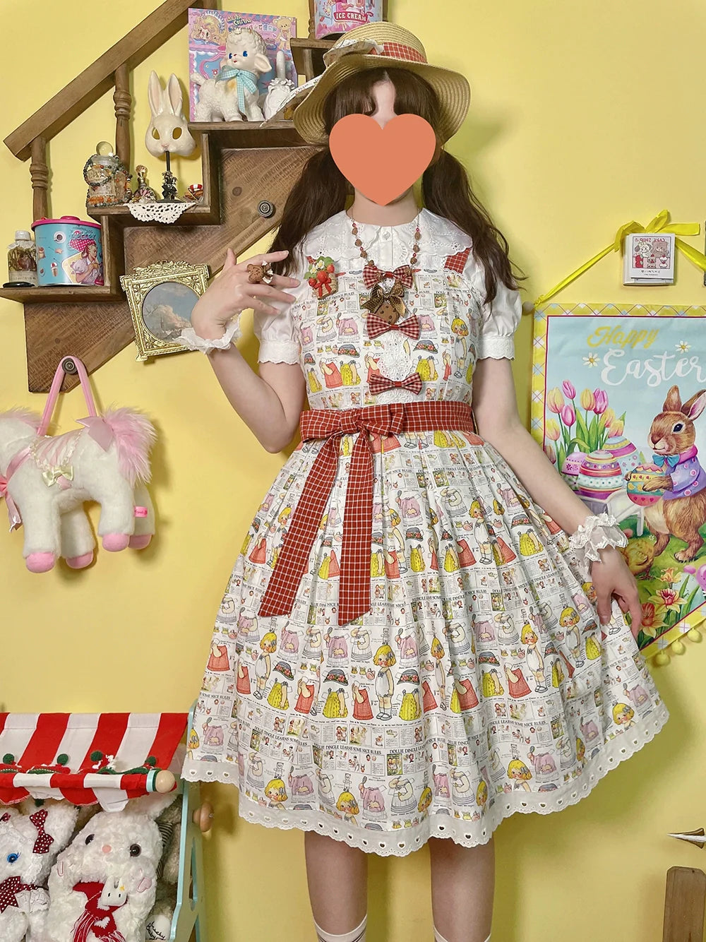 Miss Cube - Dress Up Dolls - Summer Kawaii Lolita JSK Dress Customized Size