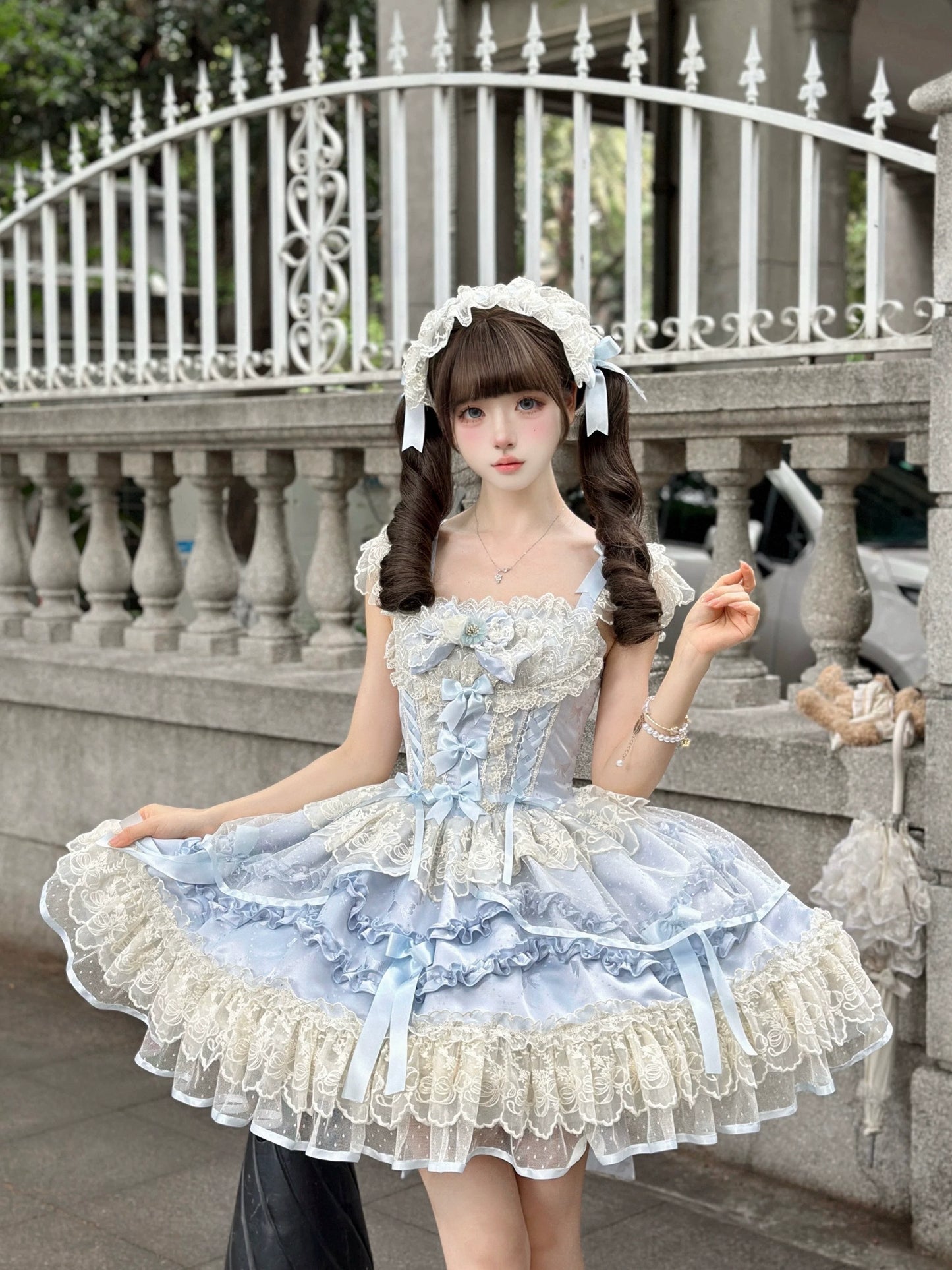 Sugar Girl - Dreamy Butterfly - Ballet-style Sweet Lolita JSK Dress With Large Bow Trailing