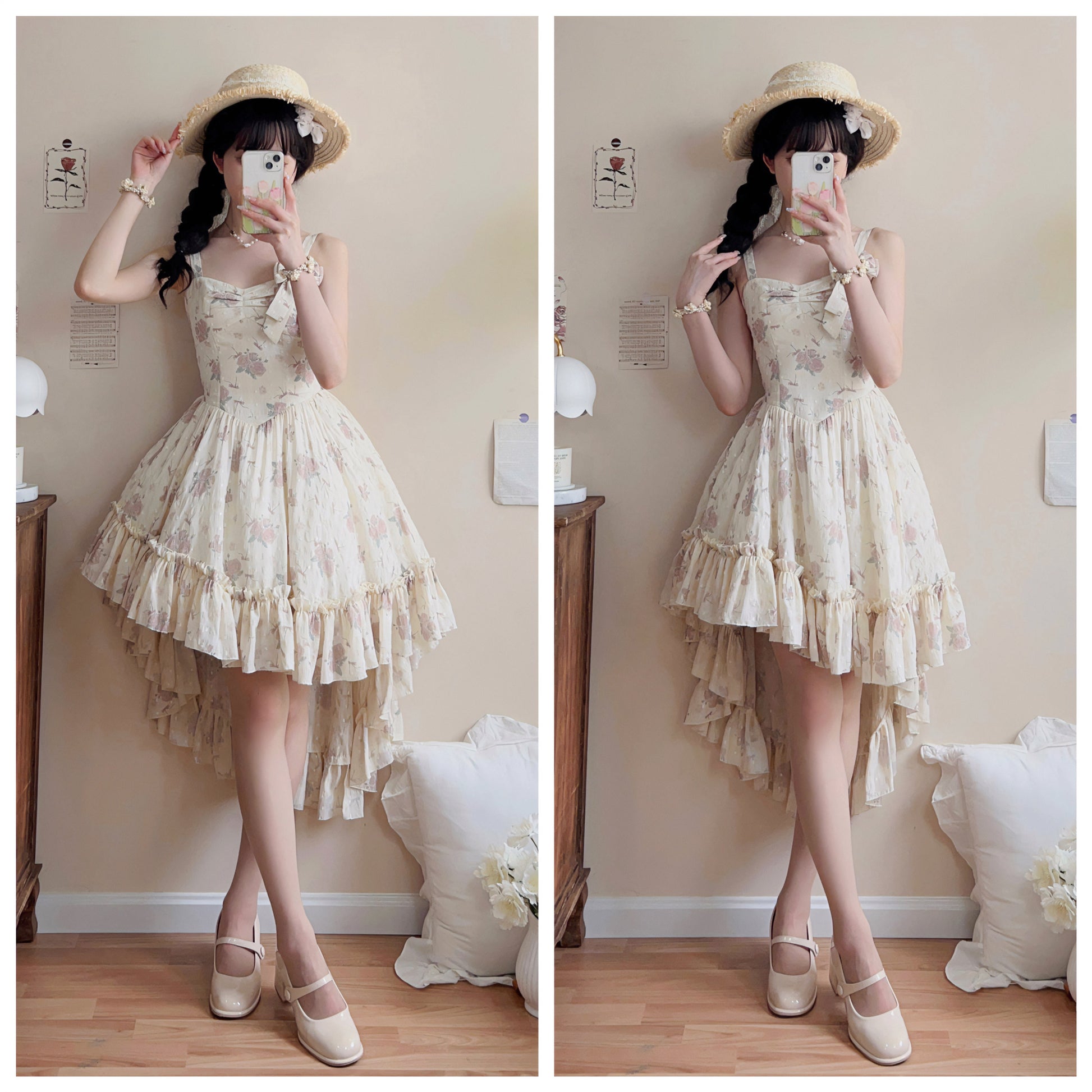 KuMa Lolita - Twilight Rose - Sweet Lolita Dress Sweater and JSK