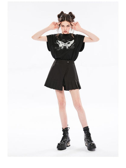 Two-wear design loose t-shirt 【s0000002236】