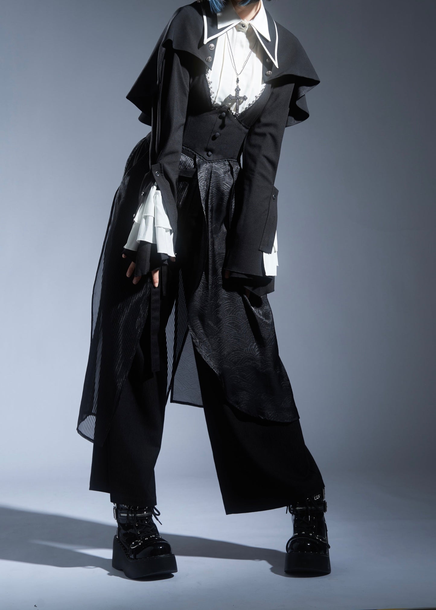 Susin Lolita - Cross Praise - Nun Style Gothic Lolita Dress and Blouse