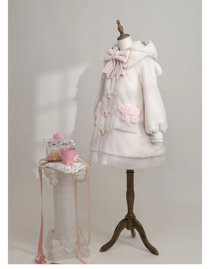 Forest Fluorescent Carps - Sweet Lolita Winter Coat Unicorn and Rabbit Ear Coat