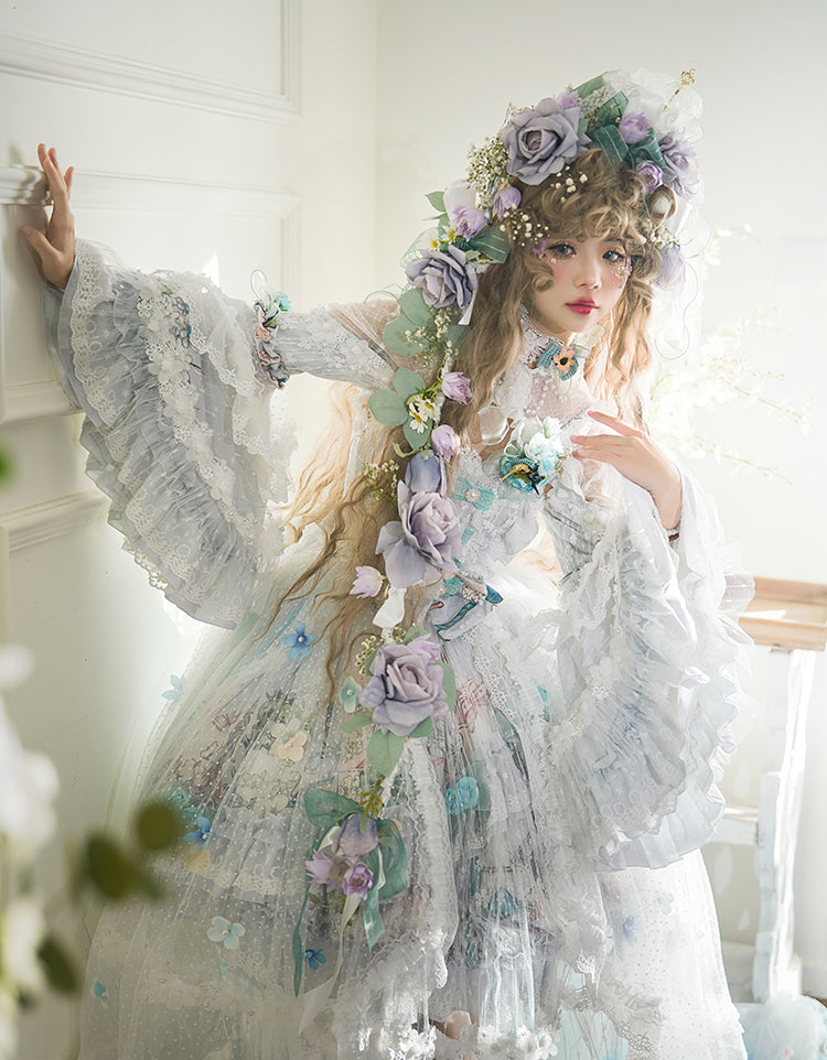 Youpairui - Sylph - Classic Lolita Tea Party Green Jumper Dress