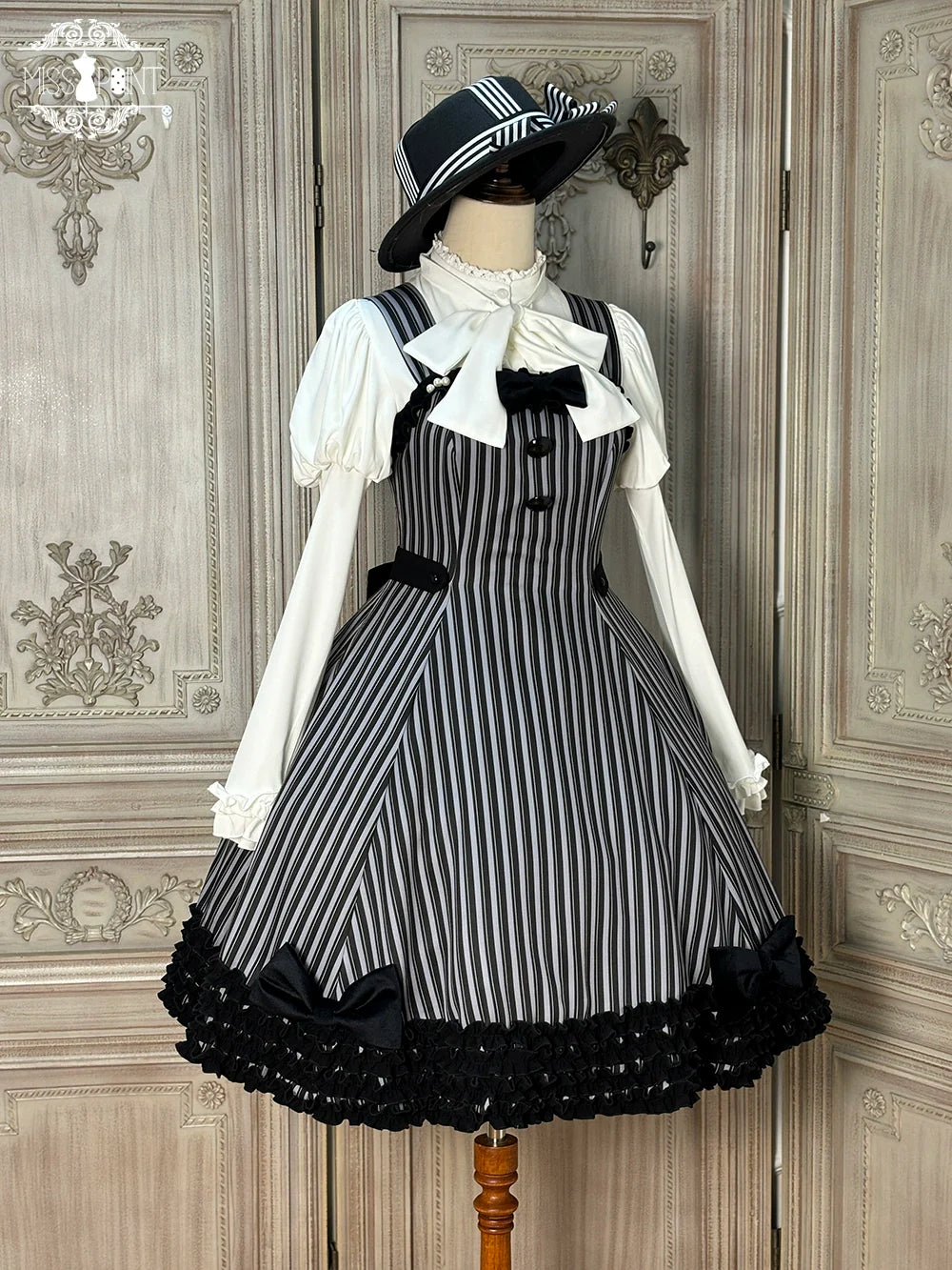 Miss Point - Classic Lolita JSK Customized Stripe Lolita Dress
