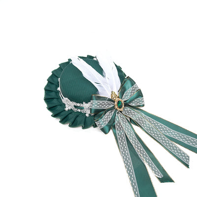 Youpairui - Lobnya - Gothic Nun Lolita Green OP Dress Set