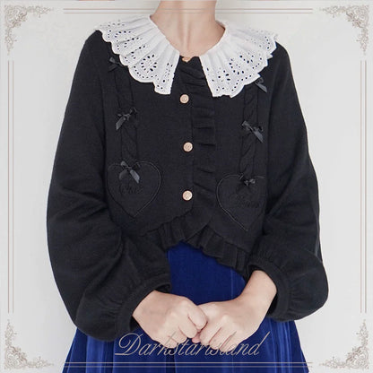 Dark Star Island - Sugar Frost - Sweet Lolita Cardigan Knit Embroidered Sweater
