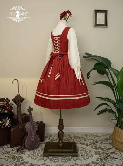 Miss Point - Customized Lolita Jumper Dress - Elegant College Lolita JSK